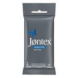 Preservativo Jontex Lubrificado Sensitive, 6 Unidades
