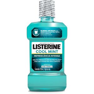 Enxaguante Antisséptico Bucal Listerine Cool Mint Frasco com 250mL