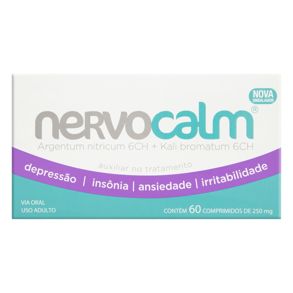 Nervocalm 6CH + 6CH Comprimido - Caixa com 60 Comprimidos - Imagem 1