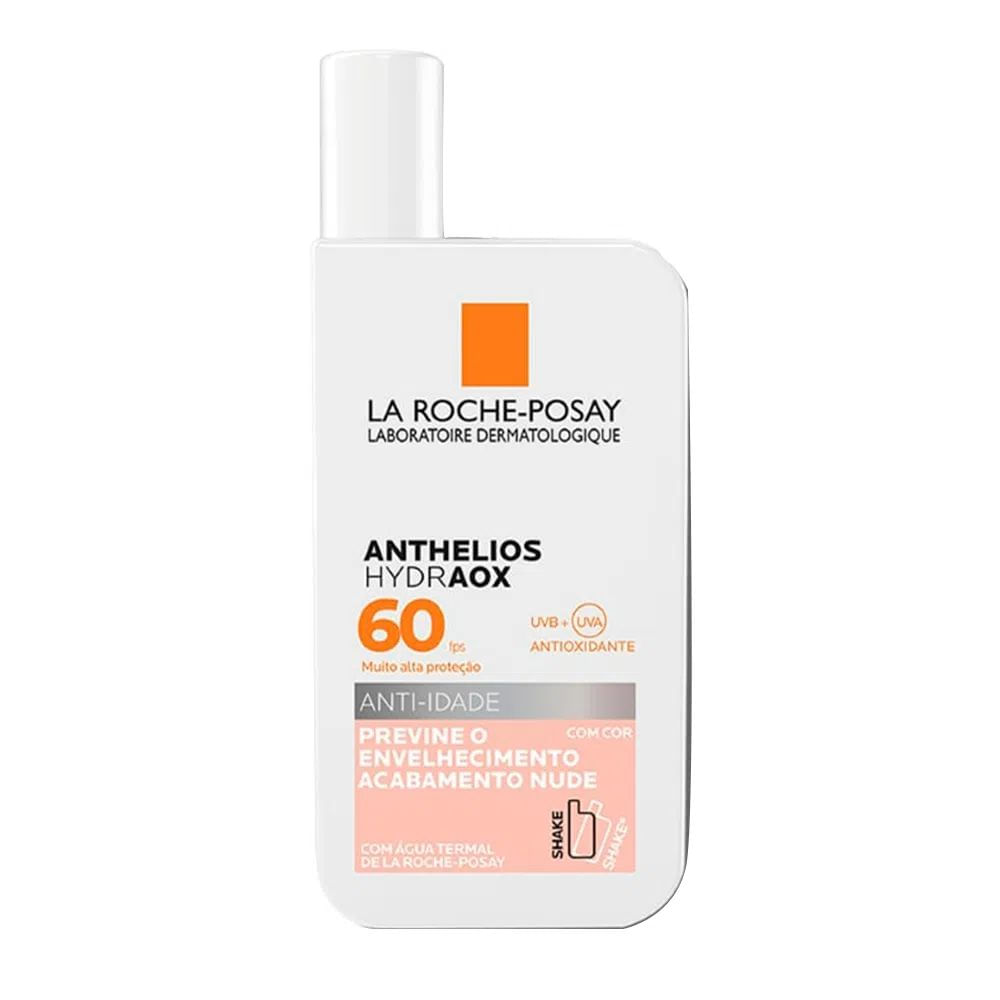 Protetor Solar FPS60 La Roche Posay Anthelios Hydraox Anti Idade com Cor 50G - Imagem 1