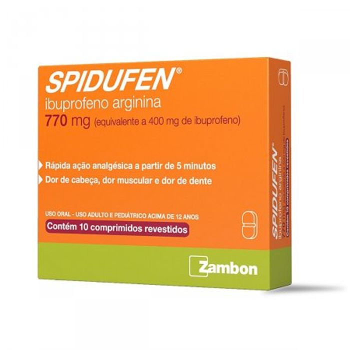 Spidufen 770MG Comprimido revestido - Caixa com 10 Comprimidos - Imagem 1