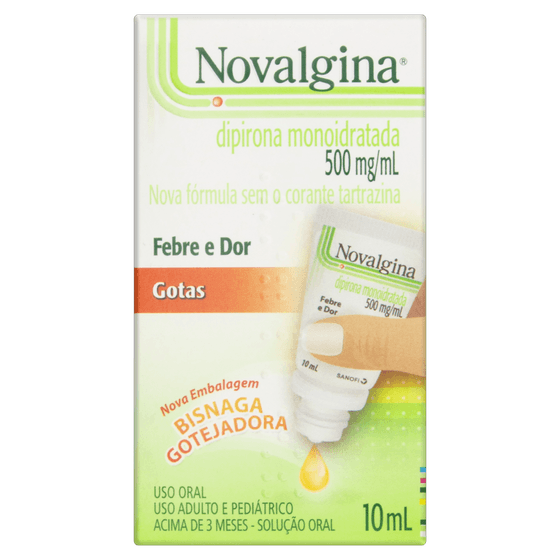 Novalgina 500mg/mL Solução Oral (Gotas) - Bisnaga com 10 mL - Imagem 1