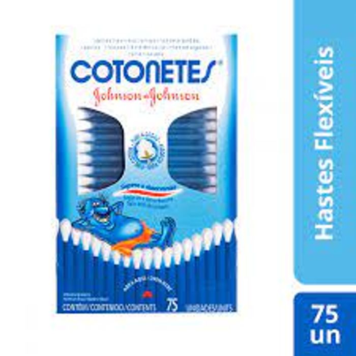 Hastes Flexiveis Cotonetes com 75 unidades - Imagem 1