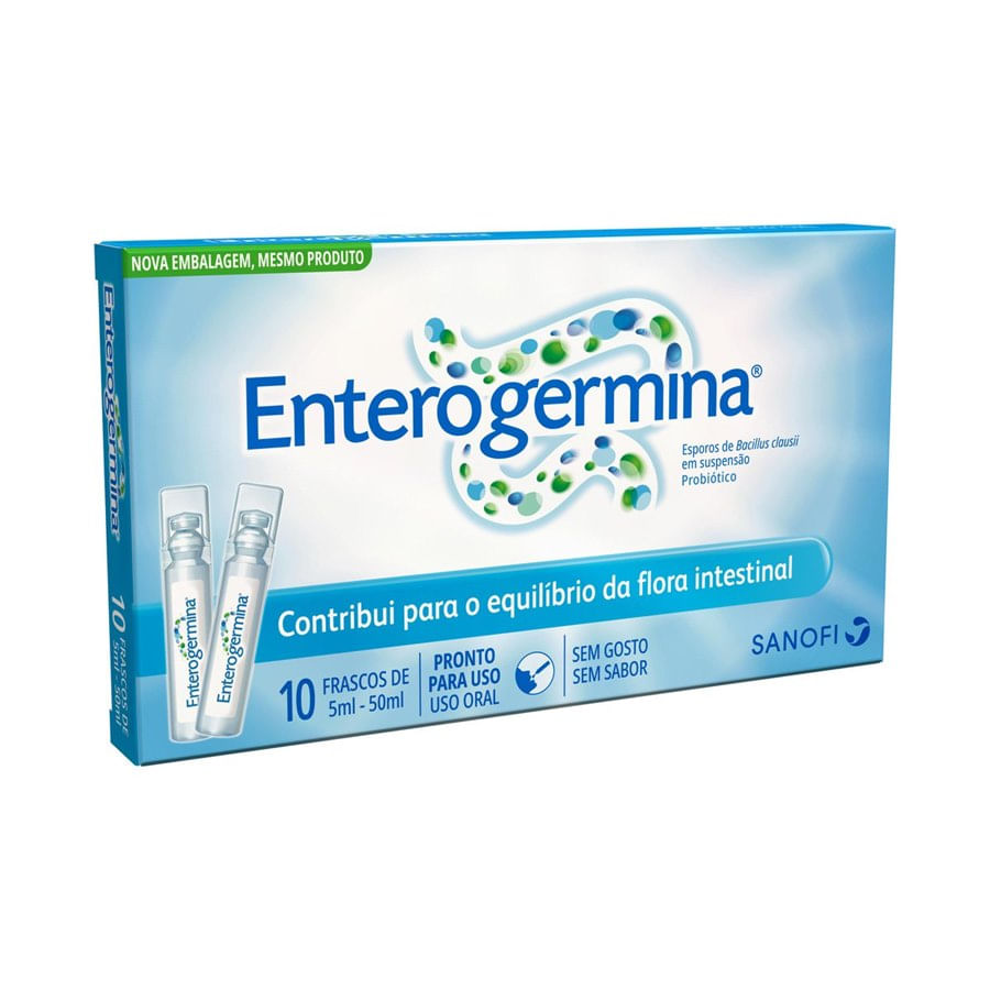 Enterogermina Solução Oral - 10 Flaconetes com 5mL - Imagem 1