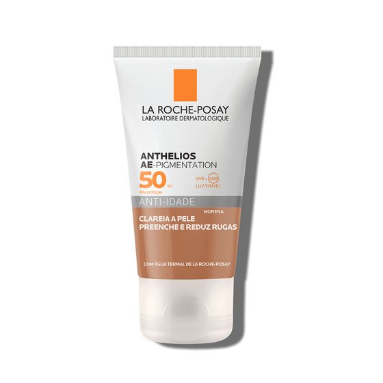Protetor Solar Facial FPS50 La Roche-Posay Anthelios Ae-Pigmentation Anti-Idade com Cor Morena 40g - Imagem 1