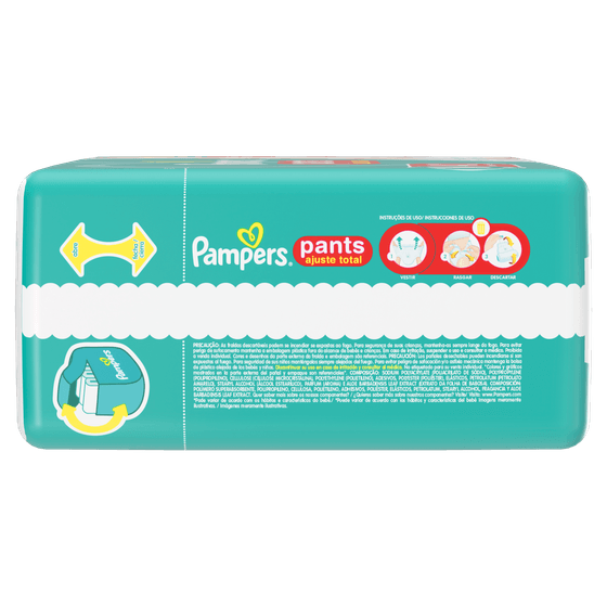 Fralda Pampers Pants Ajuste Total Tamanho M com 42 Unidades - Imagem 3