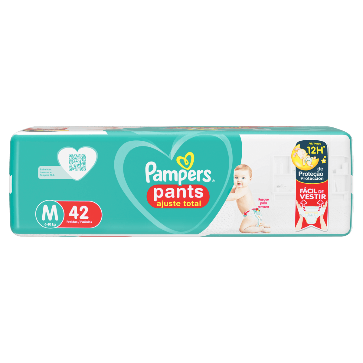 Fralda Pampers Pants Ajuste Total Tamanho M com 42 Unidades - Preview 5