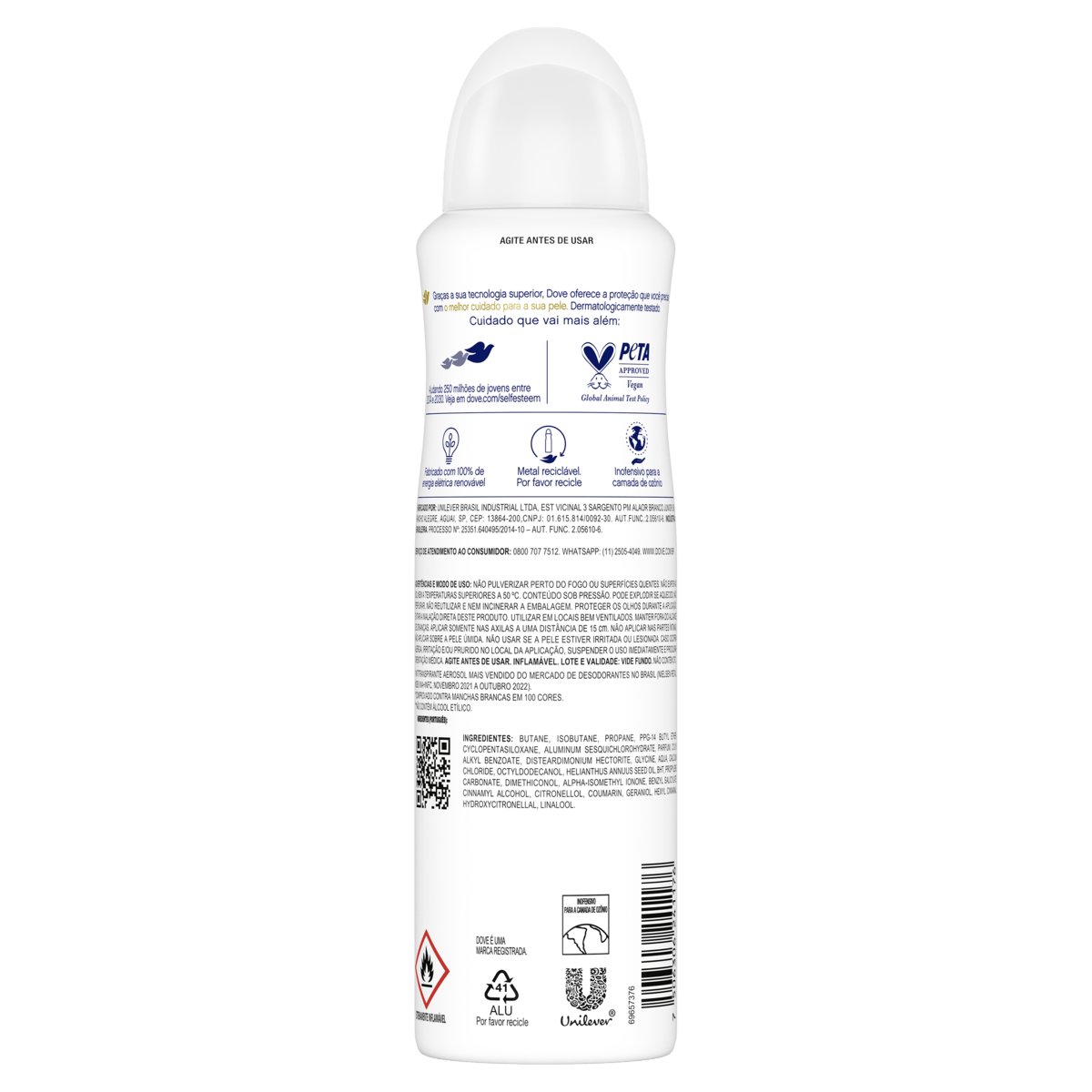 Desodorante Dove Invisible Dry Aerossol Antitranspirante 150mL - Imagem 2