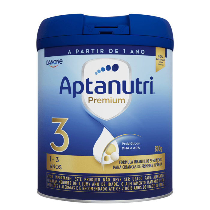 Fórmula Infantil Aptanutri Premium 3 Danone (1 a 3 anos) - Lata com 800g - Imagem 1