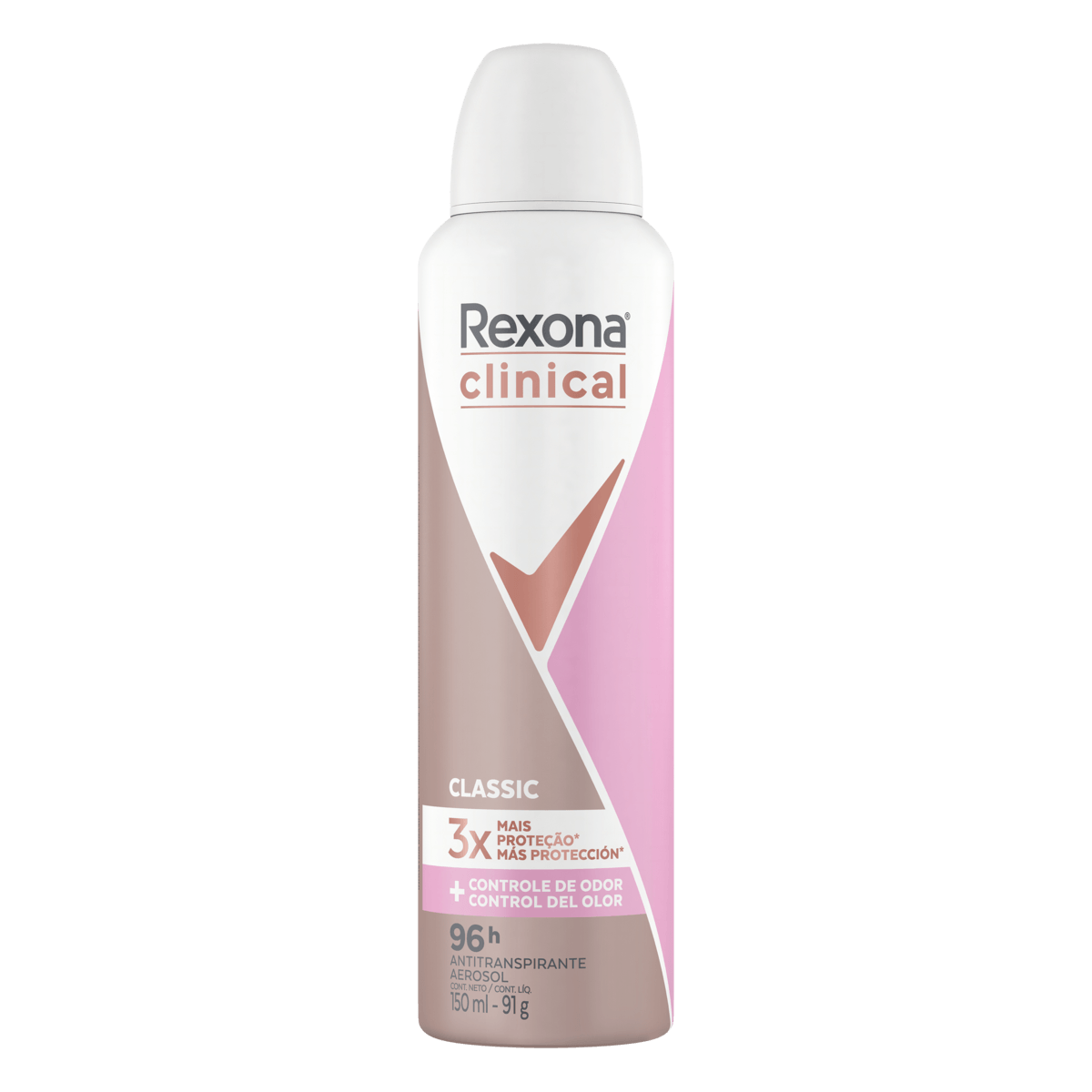 Desodorante Rexona Clinical Aerosol Classic Woman 150ml - Imagem 2