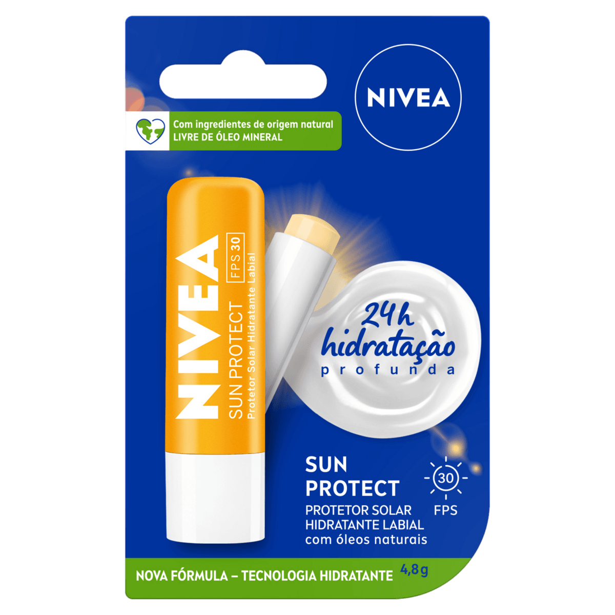 Protetor Labial FPS30 Nivea Sun Protect 4,8g - Preview 1