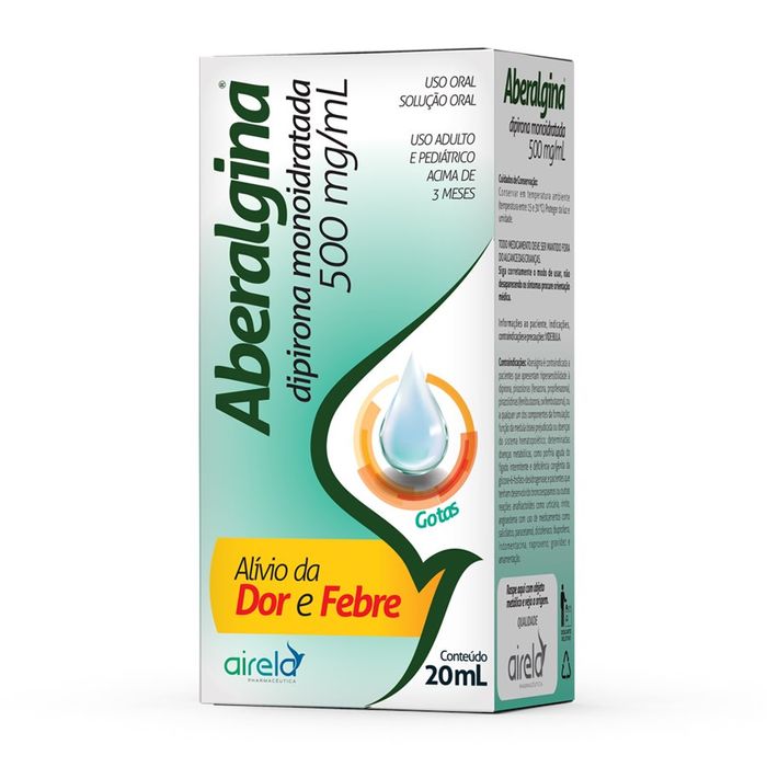 Aberalgina 500mg/mL Solução Oral (Gotas) - Frasco com 20 mL - Imagem 1