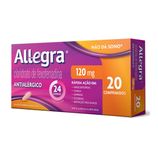 Allegra 120mg Comprimido Revestido - Caixa com 20 Comprimidos