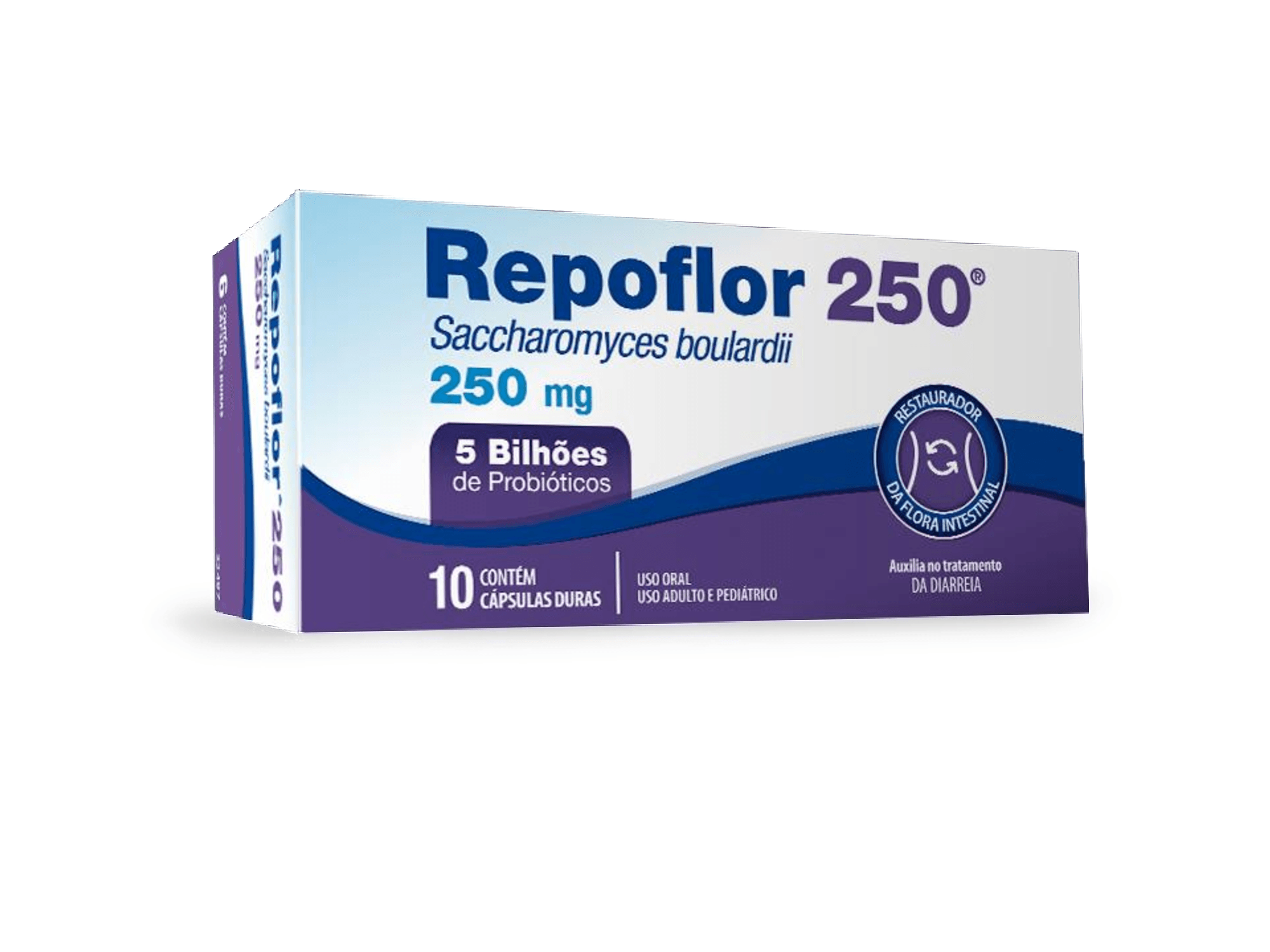 Repoflor 250mg Cápsula Dura - Frasco com 10 Cápsulas - Imagem 1