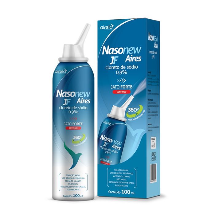 Nasonew Aires 0,9% Spray Jato Contínuo Forte 100mL - Imagem 1
