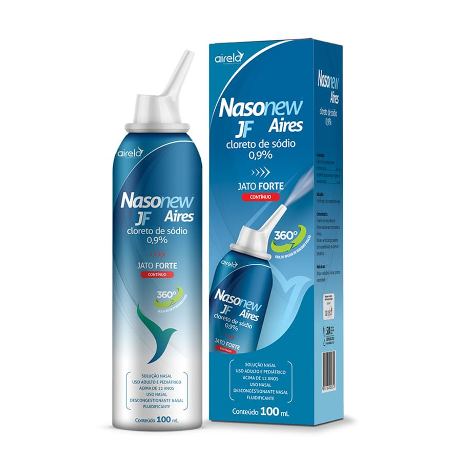 Nasonew Aires 0,9% Spray Jato Contínuo Forte 100mL - Imagem 1