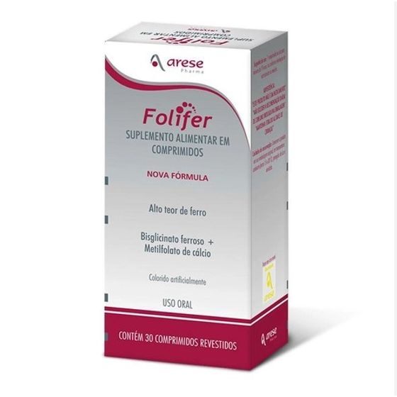 Folifer 5MG + 150MG Comprimido revestido - Caixa com 30 Comprimidos - Imagem 1