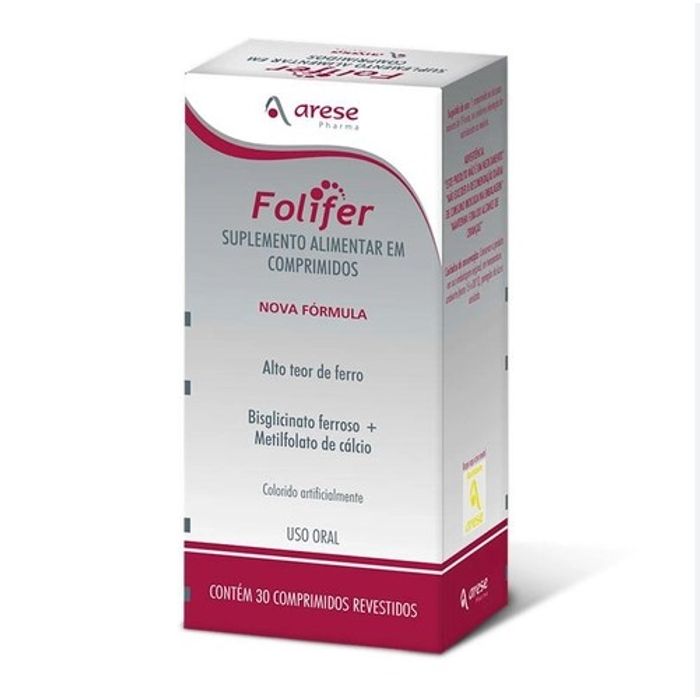 Folifer 5MG + 150MG Comprimido revestido - Caixa com 30 Comprimidos - Imagem 1
