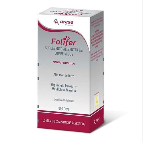 Folifer 5MG + 150MG Comprimido revestido - Caixa com 30 Comprimidos - Imagem 1