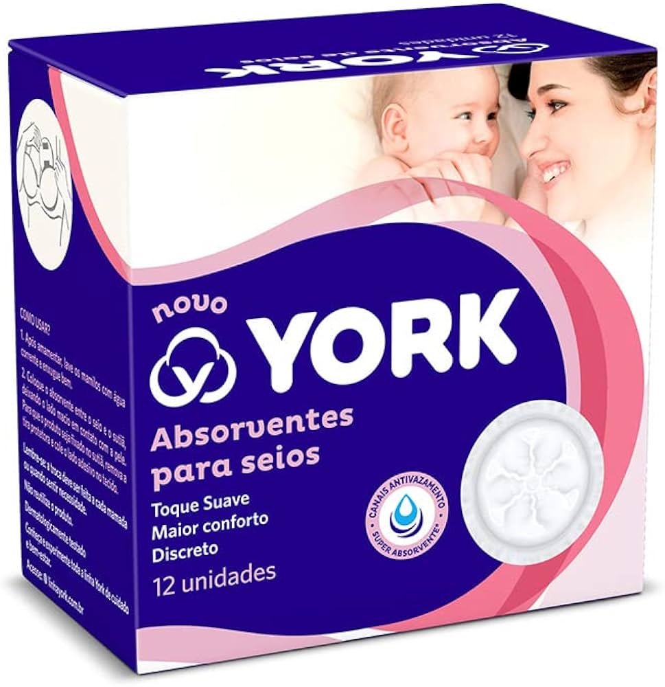 Absorventes para Seios York 12 Unidades - Imagem 1