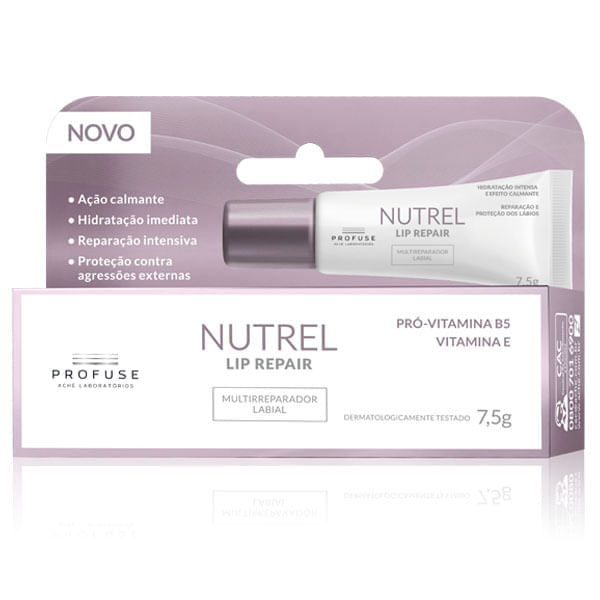 Nutrel Lip Repair Reparador Labial Profuse 7,5g - Imagem 1