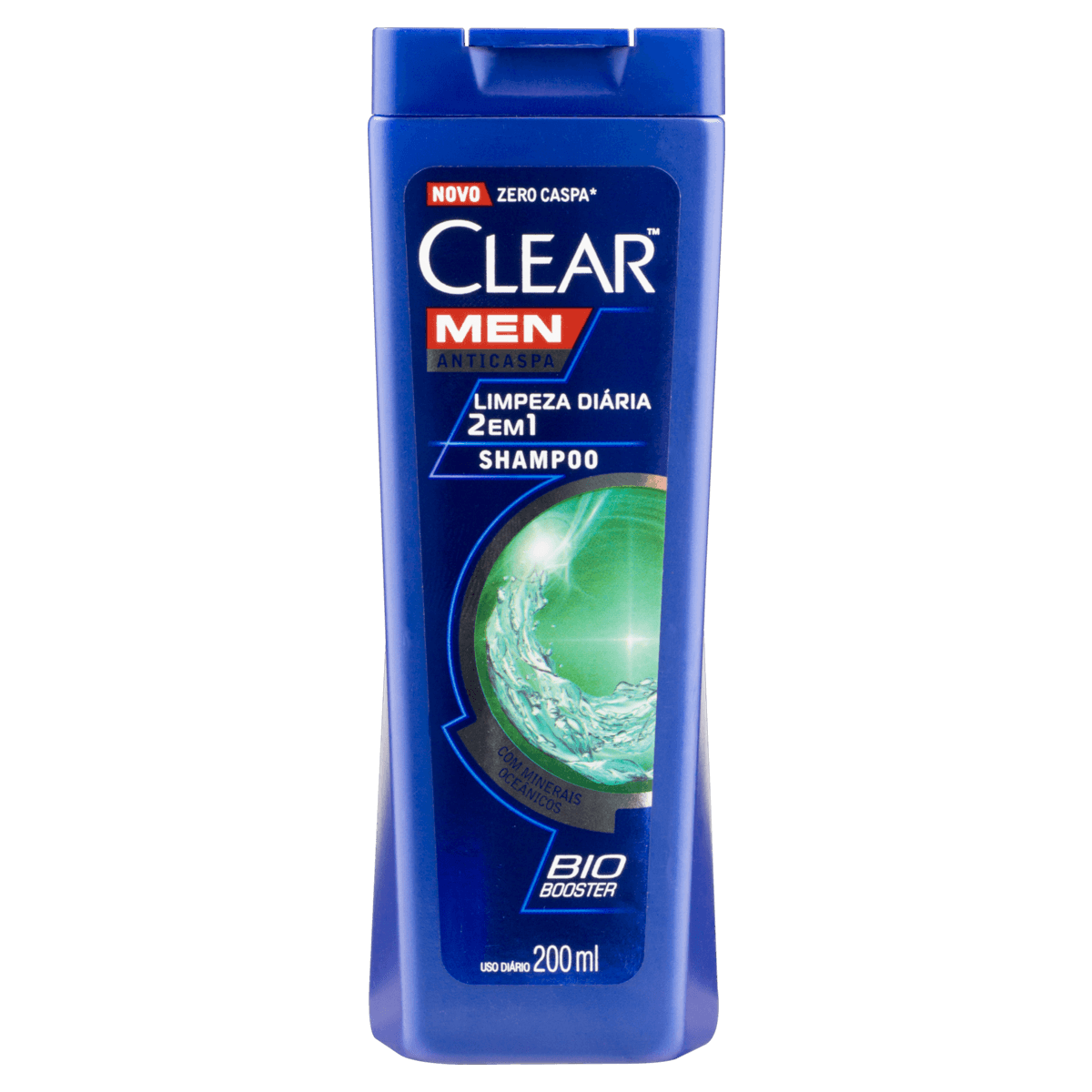 Shampoo Anticaspa Clear Men Limpeza Diária 200ml - Imagem 1