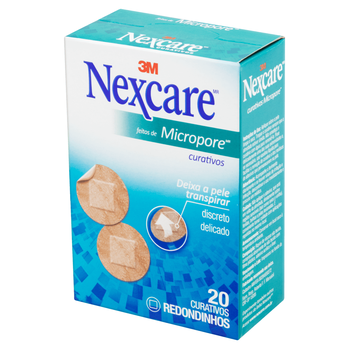 Curativo Nexcare Micropore redondos com 20 unidades - Preview 3