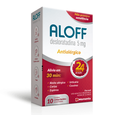 Aloff 5mg Comprimido revestido - Caixa com 10 Comprimidos - Imagem 1