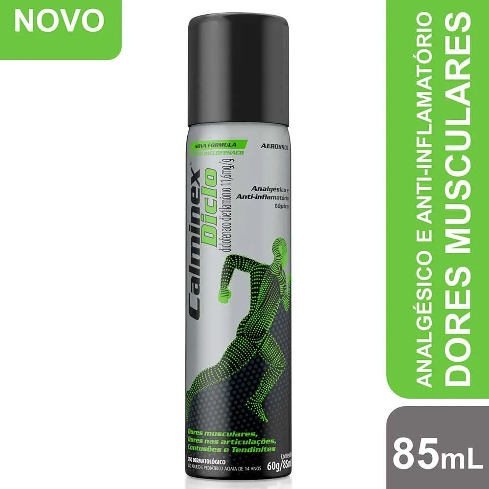 Calminex Diclo 11.6mg/g Aerosol tópico - Tubo com 85 mL - Imagem 2
