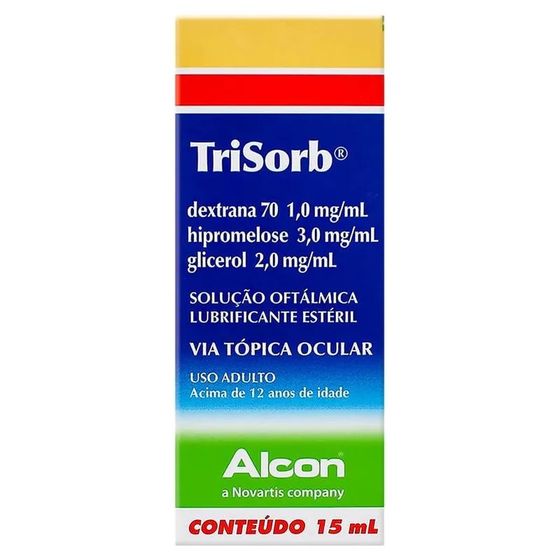 Trisorb 1MG/ML + 2MG/ML + 3MG/ML Solução oftálmica - Frasco com 15 mL - Imagem 1