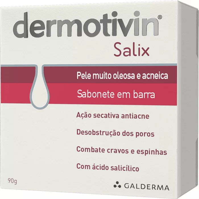 Dermotivin Salix Pele Oleosa Sabonete em Barra 90G - Imagem 1