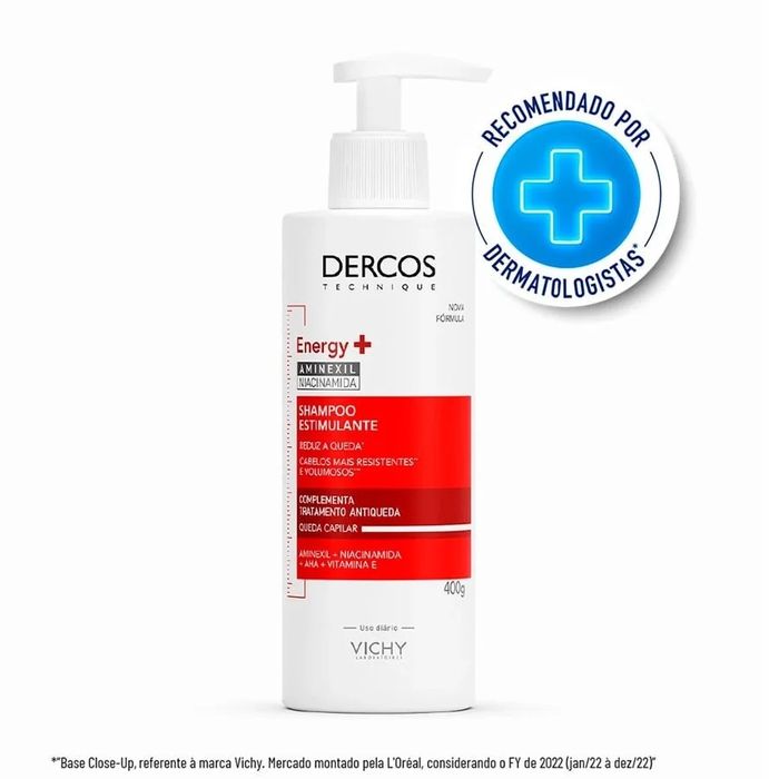 Shampoo Antiqueda Vichy Dercos Energy+ Frasco com 400g - Imagem 1