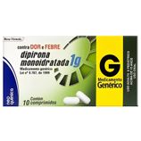 Dipirona Monoidratada 1g - Caixa com 10 Comprimidos