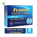 Flanax 275mg - Caixa com 8 Comprimidos Revestidos