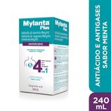 Mylanta Plus 6mg/mL + 80mg/mL + 80mg/mL Suspensão Oral Sabor Menta - Frasco com 240mL