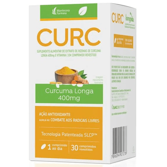Curc 400mg - Frasco com 30 Comprimidos - Imagem 1