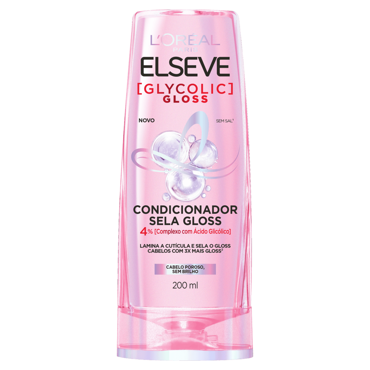 Condicionador Elseve Glycolic Gloss - Frasco com 200mL - Imagem 1