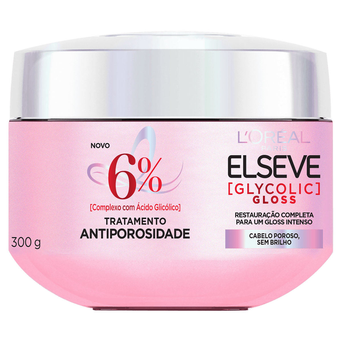 Creme de Tratamento Elseve Glycolic Gloss - Pote com 300g - Imagem 1