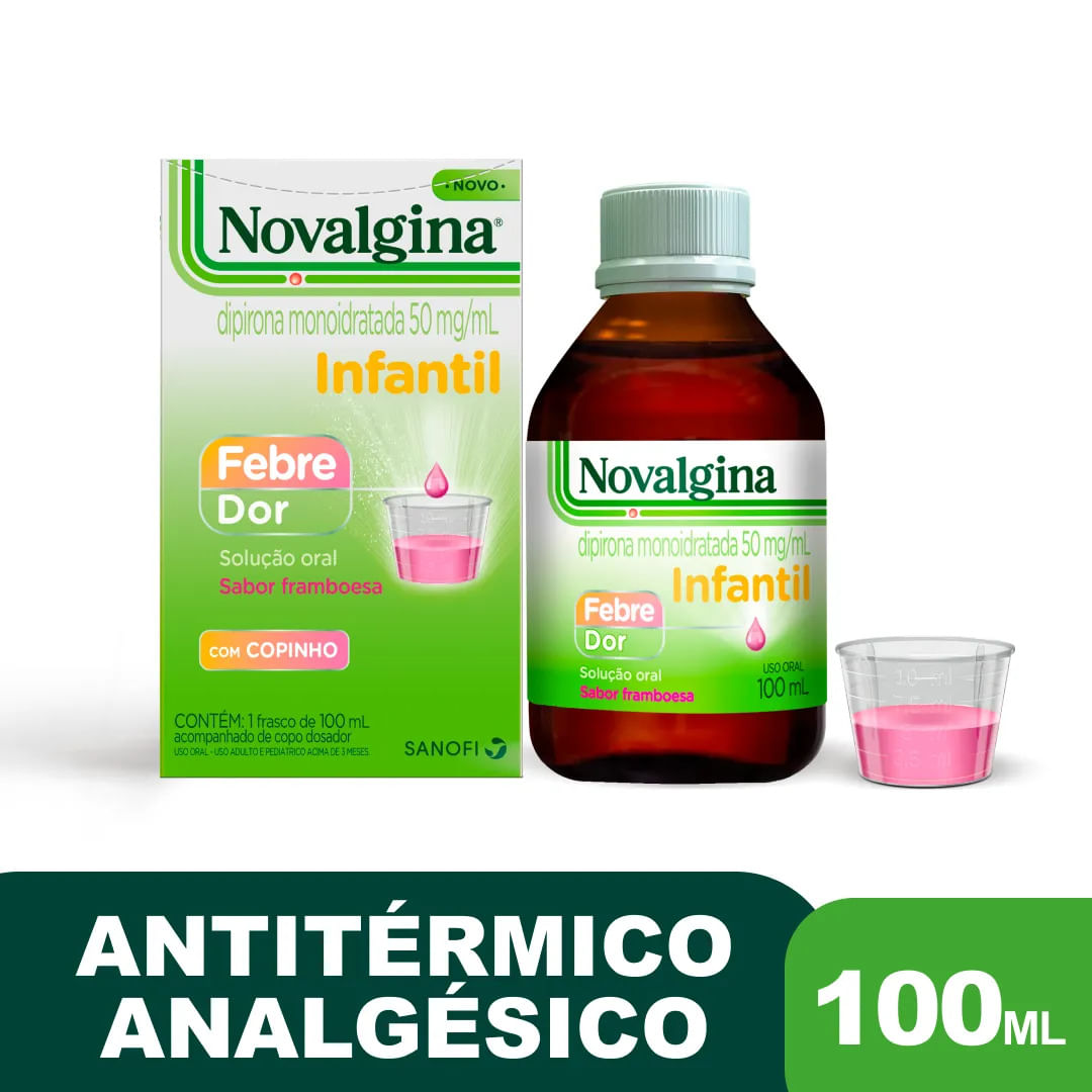 Novalgina 50mg/mL Solução Oral - Frasco com 100mL + Copo Dosador - Imagem 1