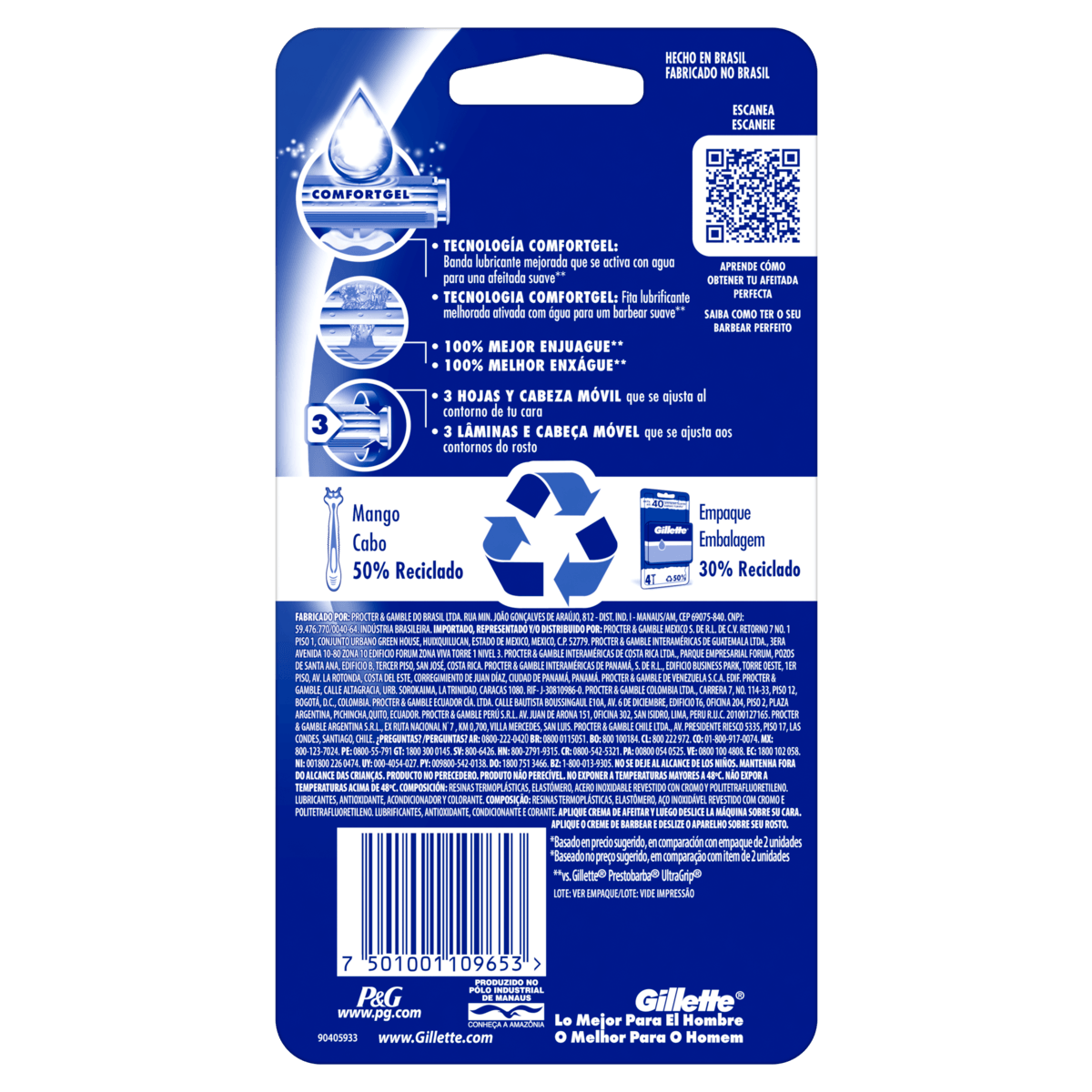 Aparelho de Barbear Gillette Prestobarba 3 Leve 4 e Pague 3 - Imagem 2