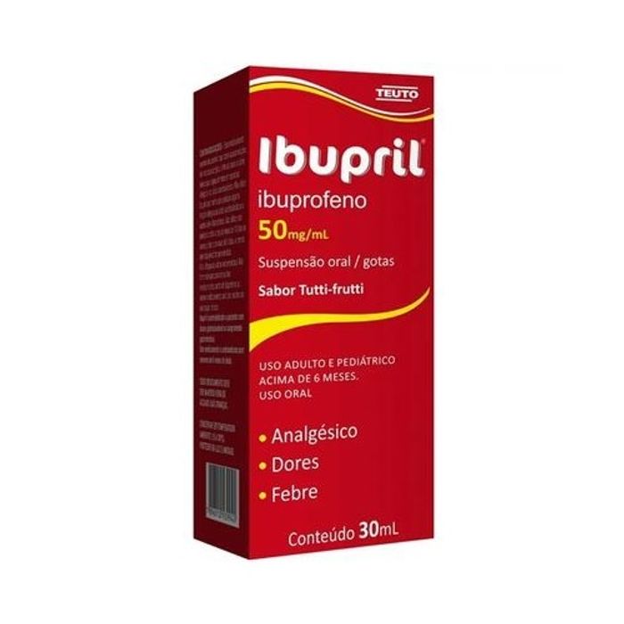 Ibupril 50mg/mL Suspensão Oral (Gotas) - Frasco com 30mL - Imagem 1