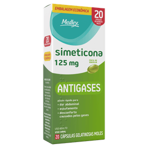 Simeticona 125mg - Caixa com 20 Cápsulas Moles