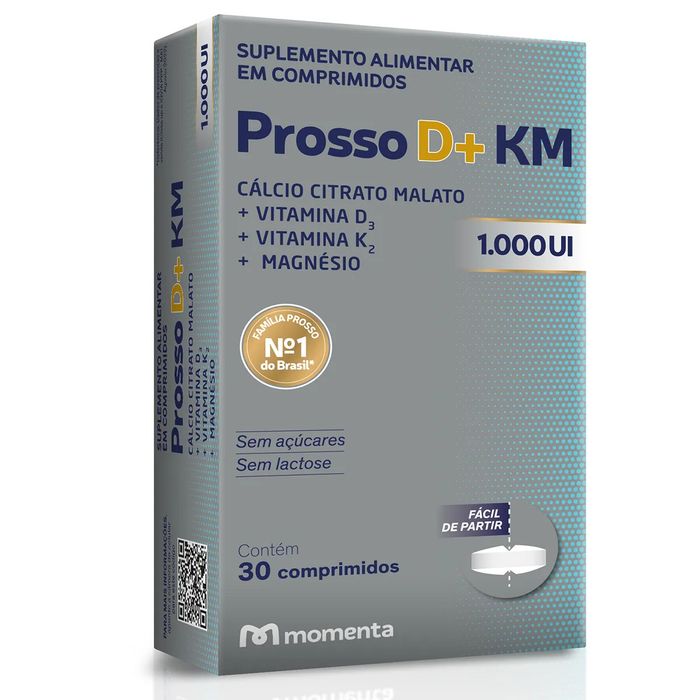 Prosso D+ KM 1000UI - Caixa com 30 Comprimidos - Imagem 1