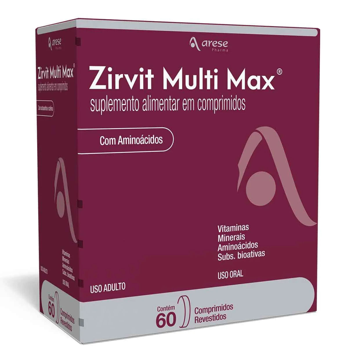 Zirvit Multi Max - Caixa com 60 Comprimidos Revestidos - Imagem 1