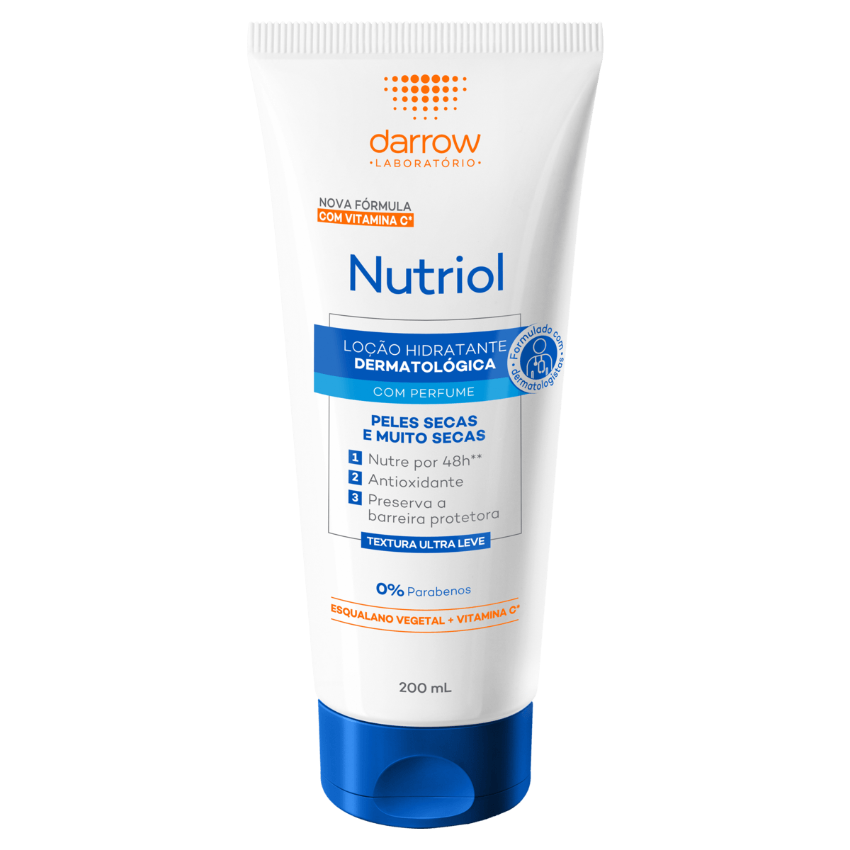 Loção Hidratante Corporal Nutriol com Perfume Peles Secas e Muito Secas 200mL - Imagem 1