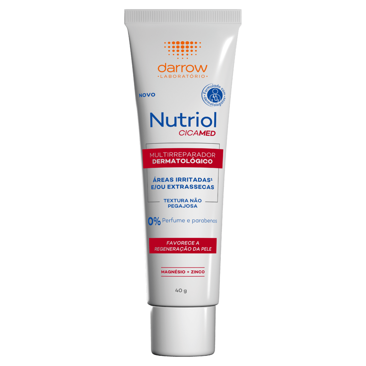 Creme Multirreparador Dermatológico sem Perfume Darrow Nutriol Cicamed - Bisnaga com 40g - Imagem 1
