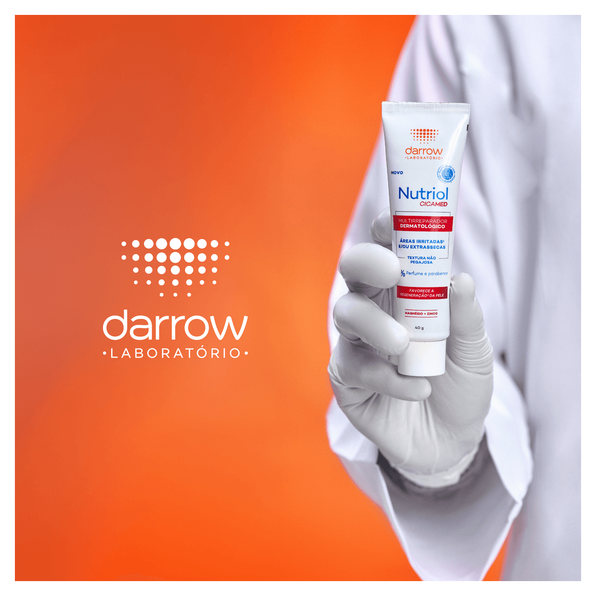 Creme Multirreparador Dermatológico sem Perfume Darrow Nutriol Cicamed - Bisnaga com 40g - Preview 7