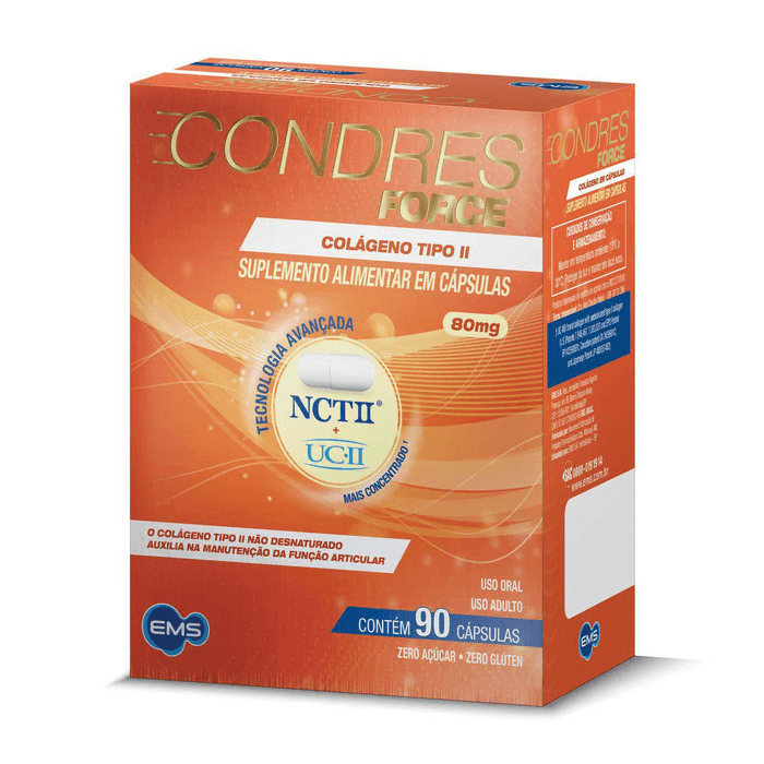 Condres Force Colágeno Tipo II 80mg - Frasco com 90 Cápsulas - Imagem 1