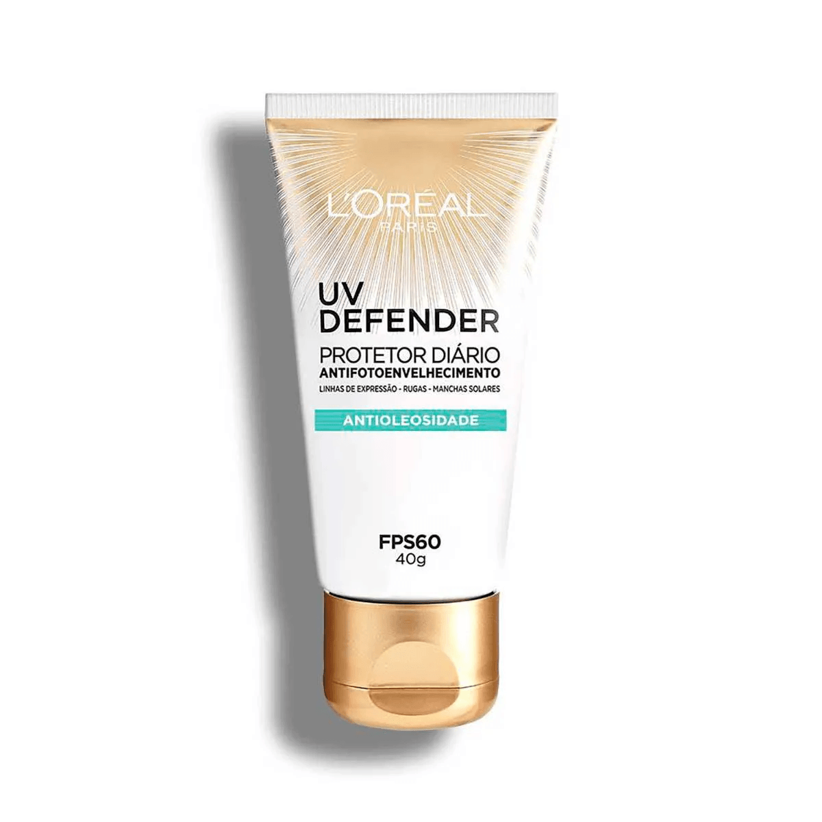Protetor Solar Facial FPS60 Loréal Uv Defender Antioleosidade 40G - Imagem 1