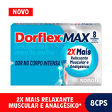 Dorflex Max 100mg + 600mg + 70mg - Caixa com 8 Comprimidos